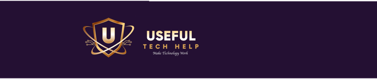 Useful Tech Help Logo Gold Landscape